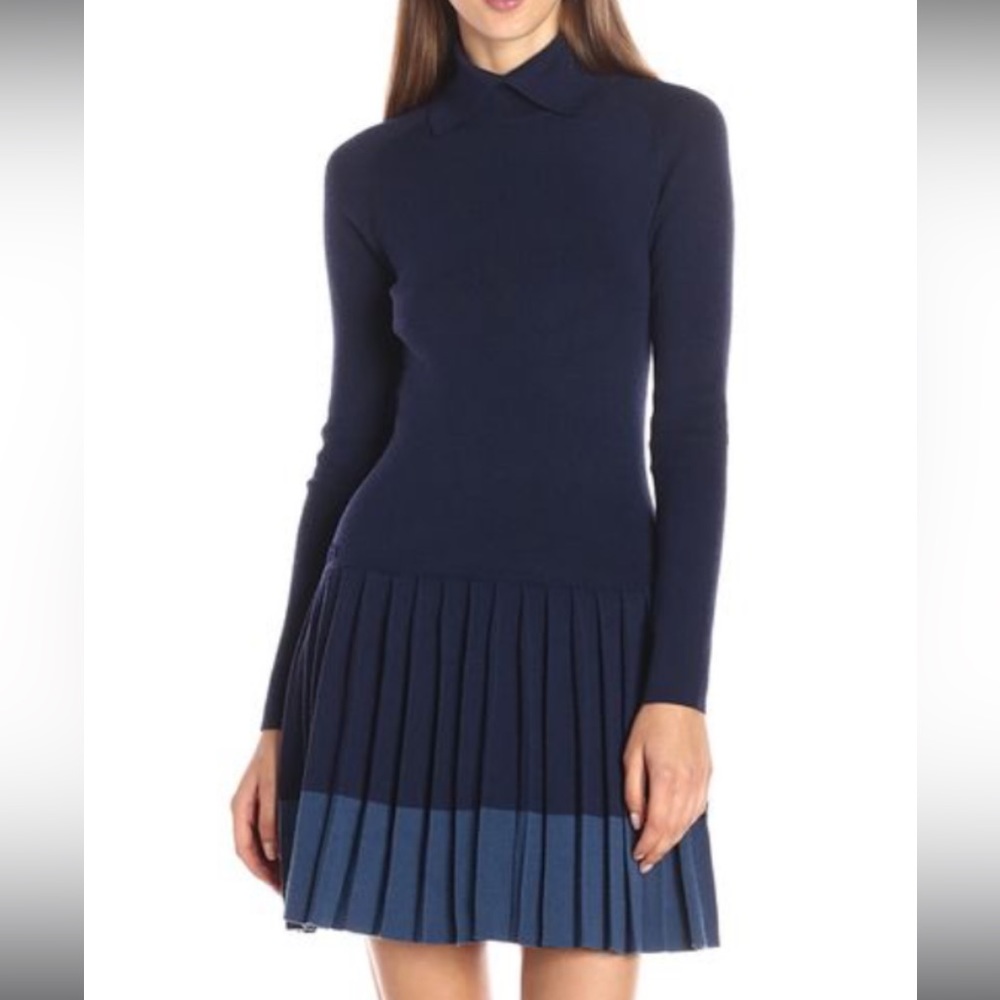 Lacoste wool pleated dress